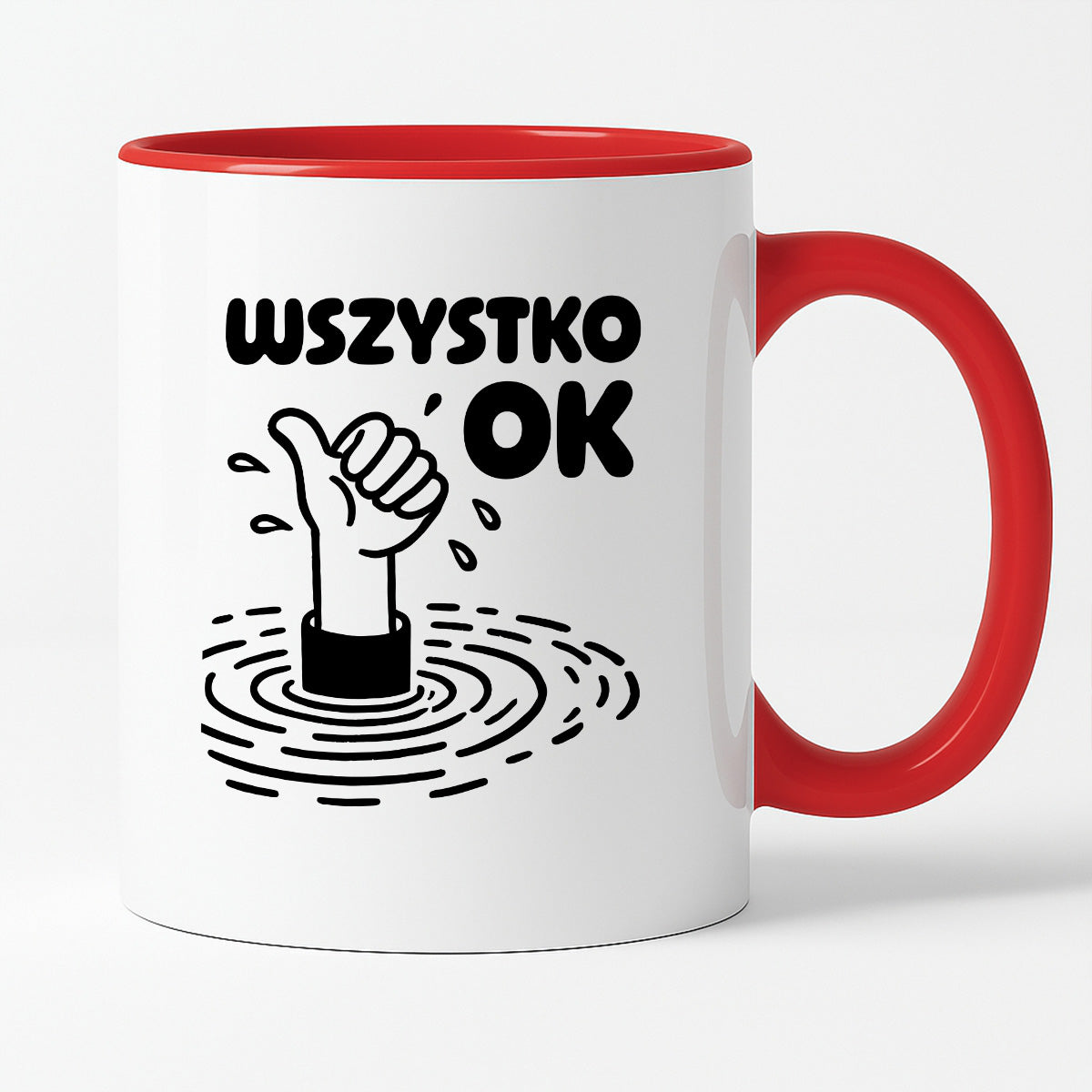 Kubek z nadrukiem - "Wszystko OK (prawie)"