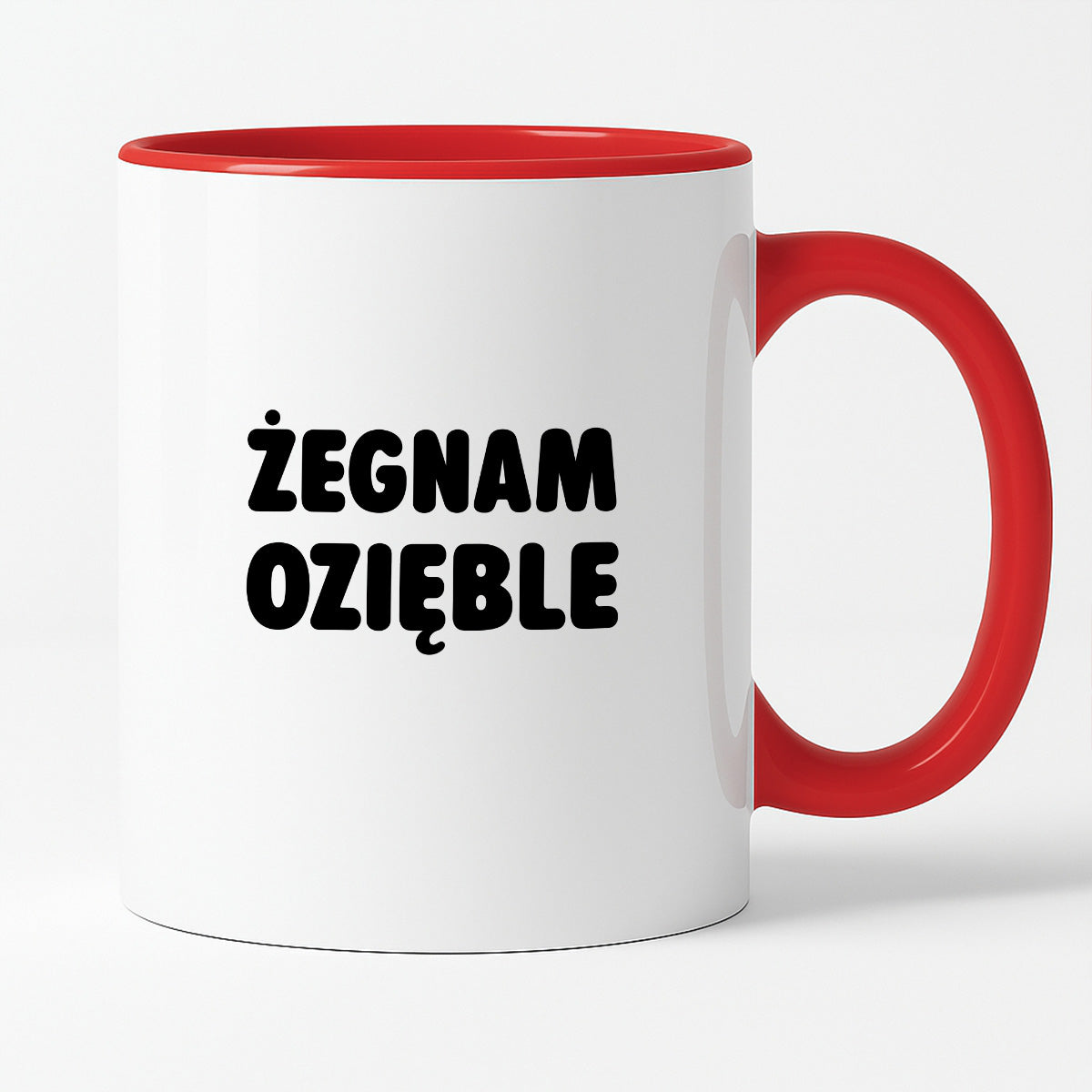 Kubek z nadrukiem - "Żegnam ozięble"