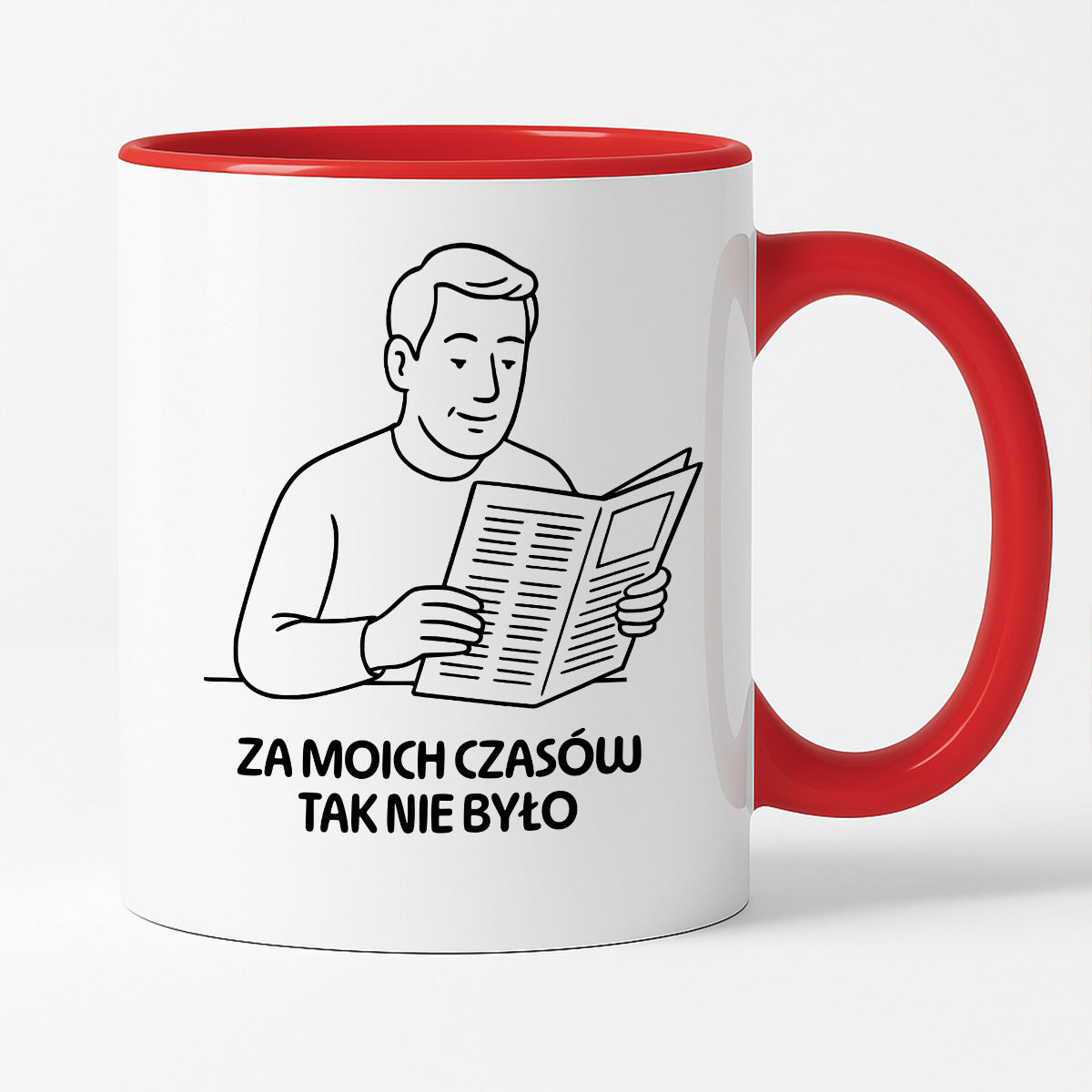 Kubek z nadrukiem "Za moich czasów tak nie było" - Cytaty TATY - DZIEŃ TATY