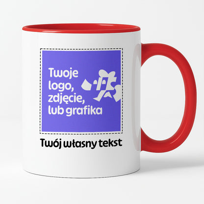 Kubek spersonalizowany z własnym zdjęciem / grafiką i podpisem