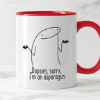 Kubek z nadrukiem "Oopsies, sorry,  I’m an asparagus"