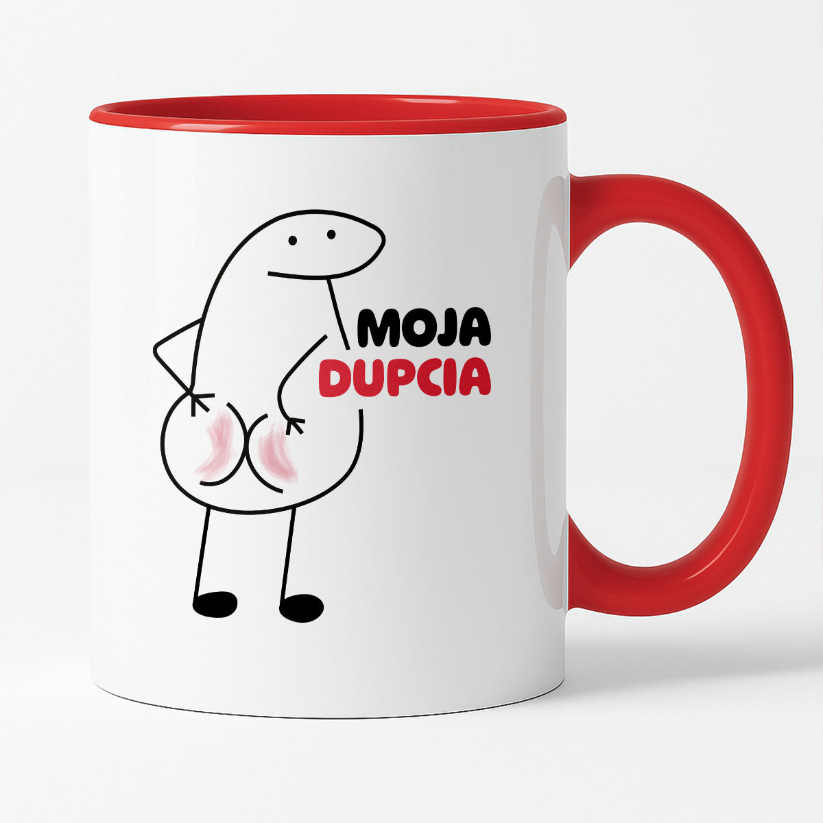 Kubek z nadrukiem "Moja dupcia"