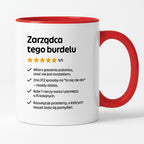 Kubek z nadrukiem "Zarządca tego burdelu"