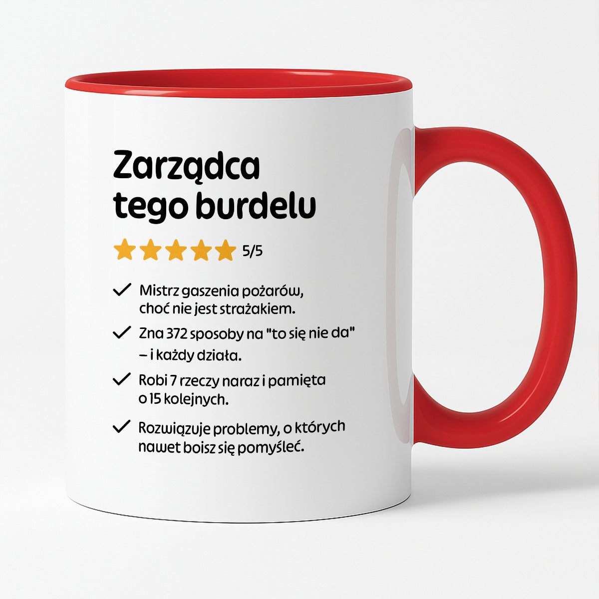 Kubek z nadrukiem "Zarządca tego burdelu"