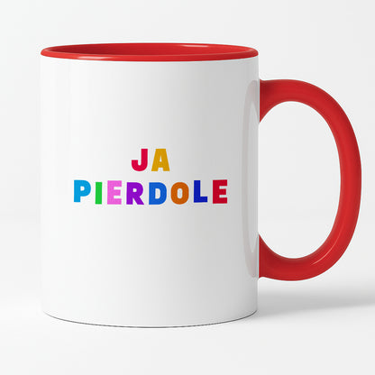Kubek z kolorowym nadrukiem "ja pierdole"