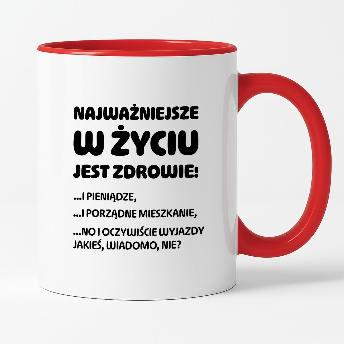 Kubek z nadrukiem - "Najważniejsze w życiu jest zdrowie!"