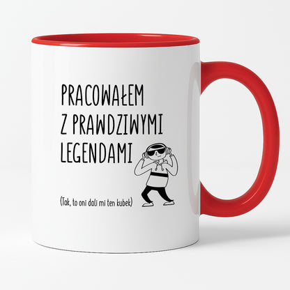 Kubek z nadrukiem na ODEJŚCIE Z PRACY - "Pracowałem z prawdziwymi legendami"