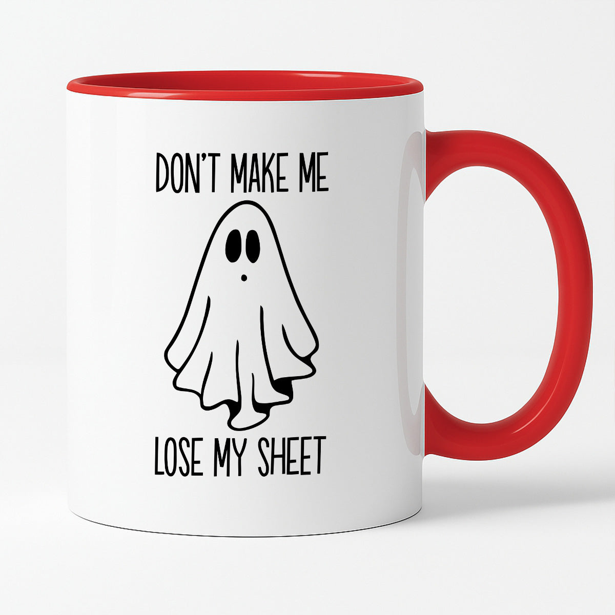 Kubek z nadrukiem "Don't make me loose my sheet"