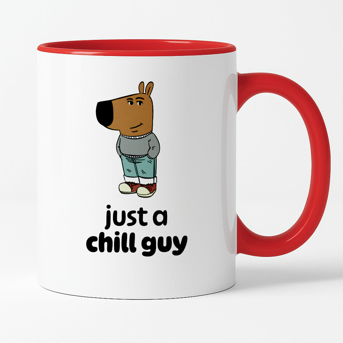 Kubek z nadrukiem "just a chill guy"