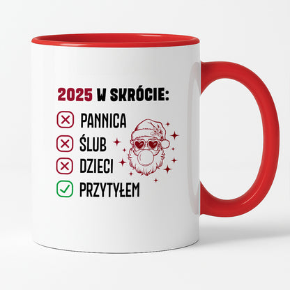 Kubek świąteczny z Mikołajem "2025 w skrócie" II