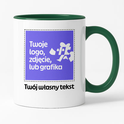 Kubek spersonalizowany z własnym zdjęciem / grafiką i podpisem