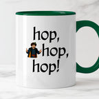Kubek z nadrukiem "hop, hop, hop!" v2