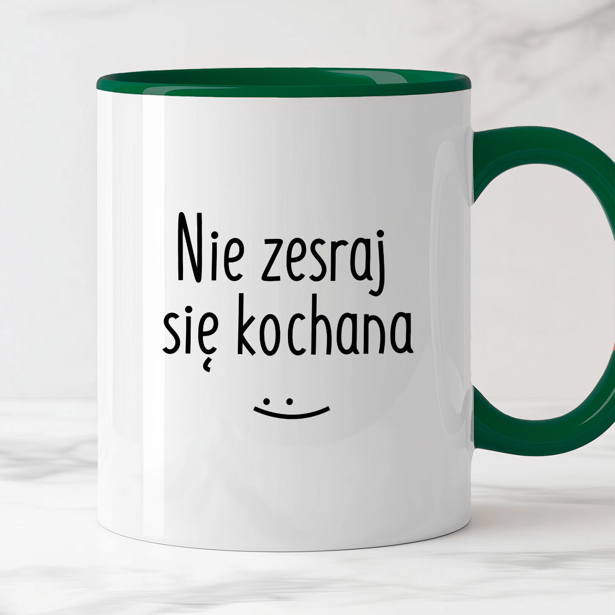 Kubek z nadrukiem "Nie zesraj się kochana"