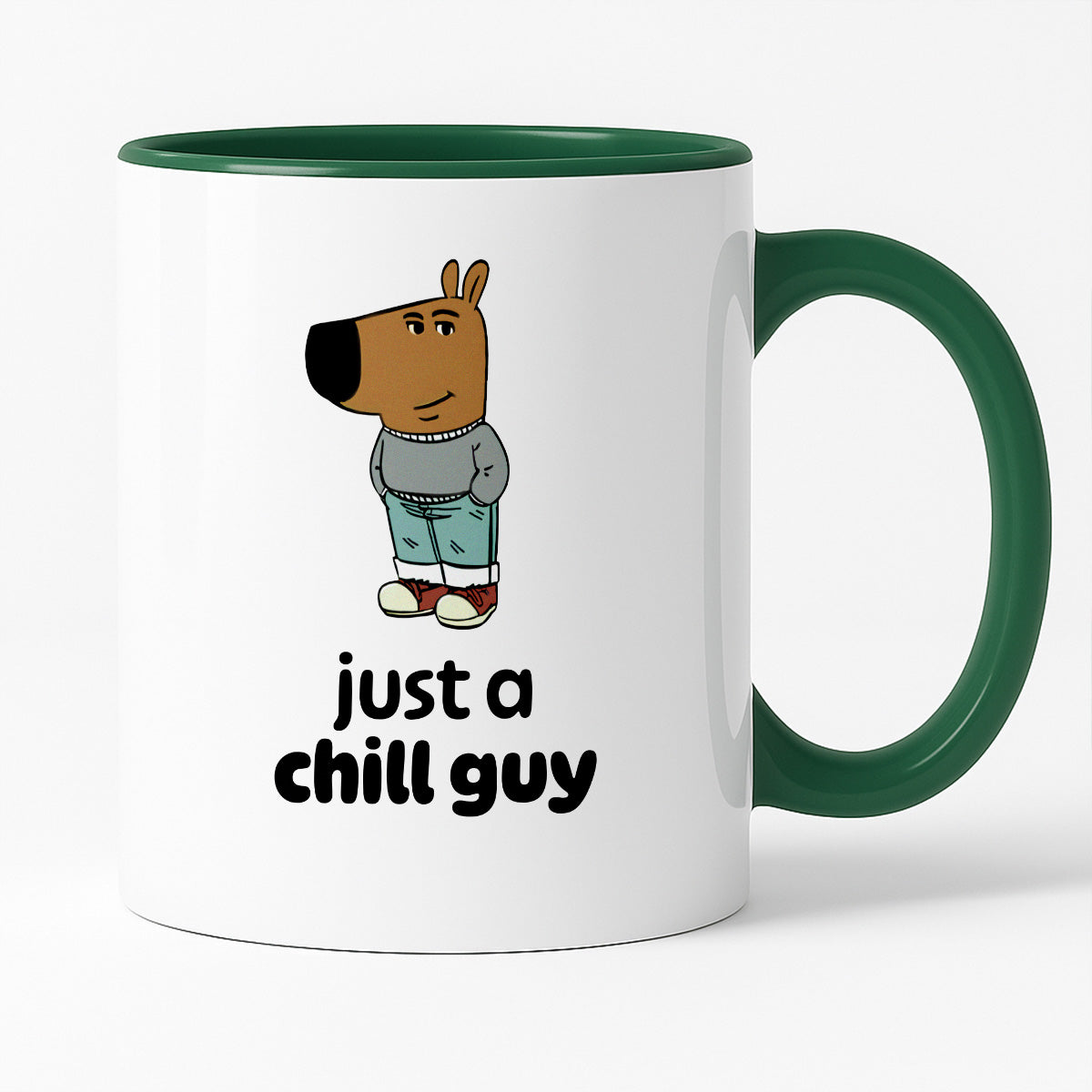Kubek z nadrukiem "just a chill guy"