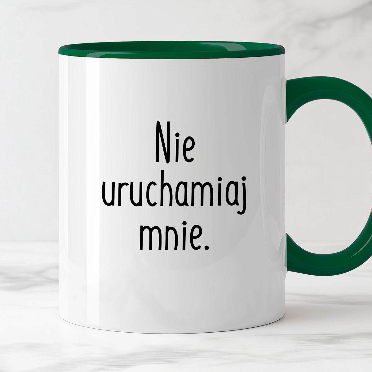 Kubek z nadrukiem "Nie uruchamiaj mnie" FB