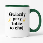 Kubek z nadrukiem "Gwiazdy przy Tobie to chuj"