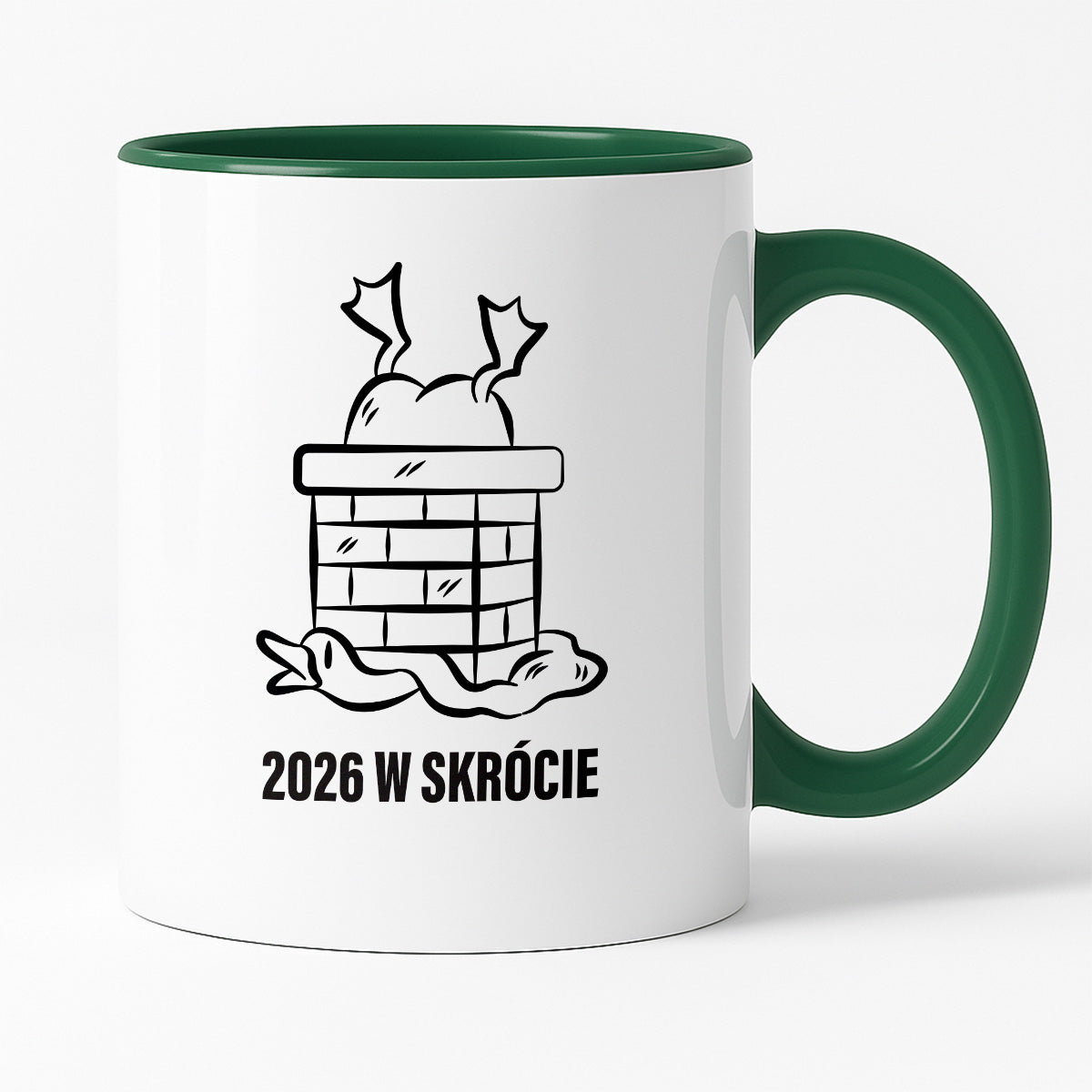 Kubek świąteczny z GĄSKĄ - "2026 W SKRÓCIE"