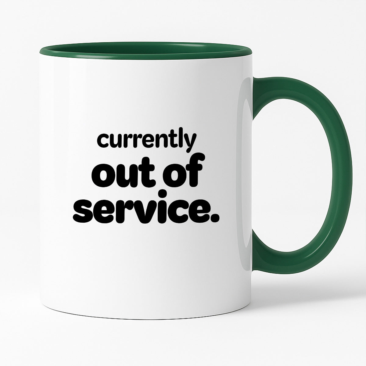 Kubek z nadrukiem - "currently out of service"