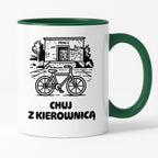 Kubek z nadrukiem - HITY POLSKIEGO INTERNETU - PAWEŁ JUMPER - "Chuj z kierownicą"