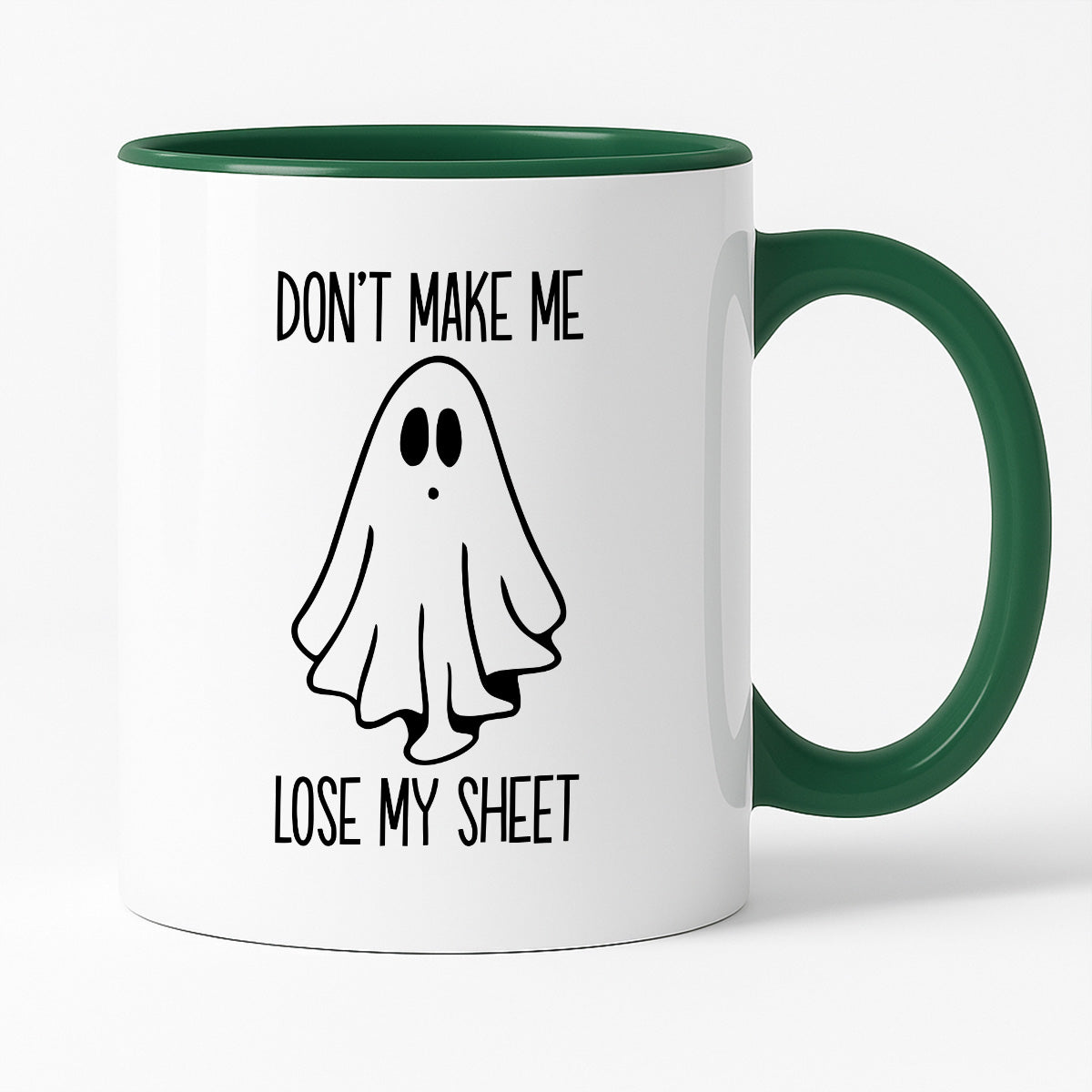Kubek z nadrukiem "Don't make me loose my sheet"