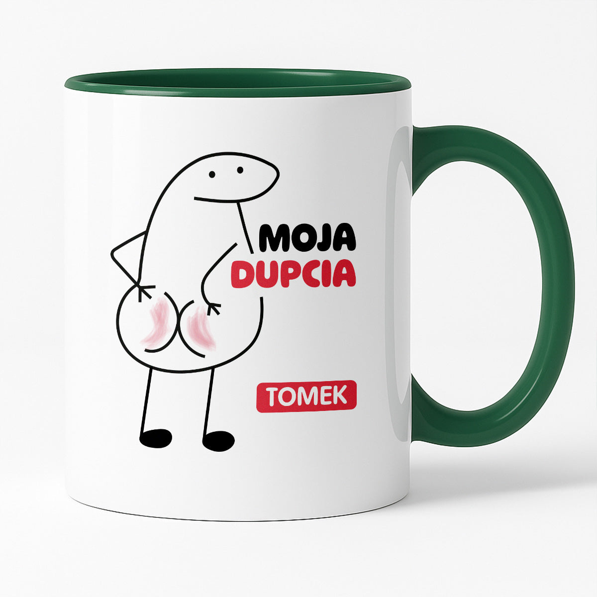 Kubek z nadrukiem "Moja dupcia z IMIENIEM"