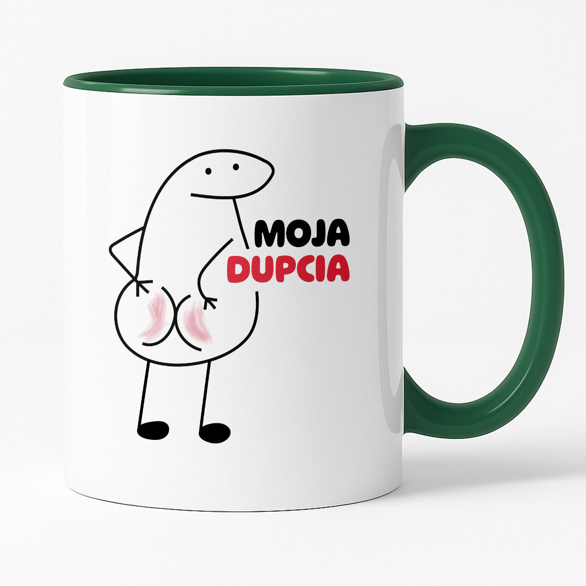 Kubek z nadrukiem "Moja dupcia"