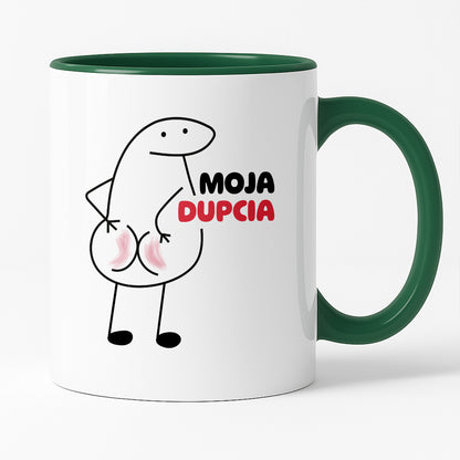 Kubek z nadrukiem "Moja dupcia"