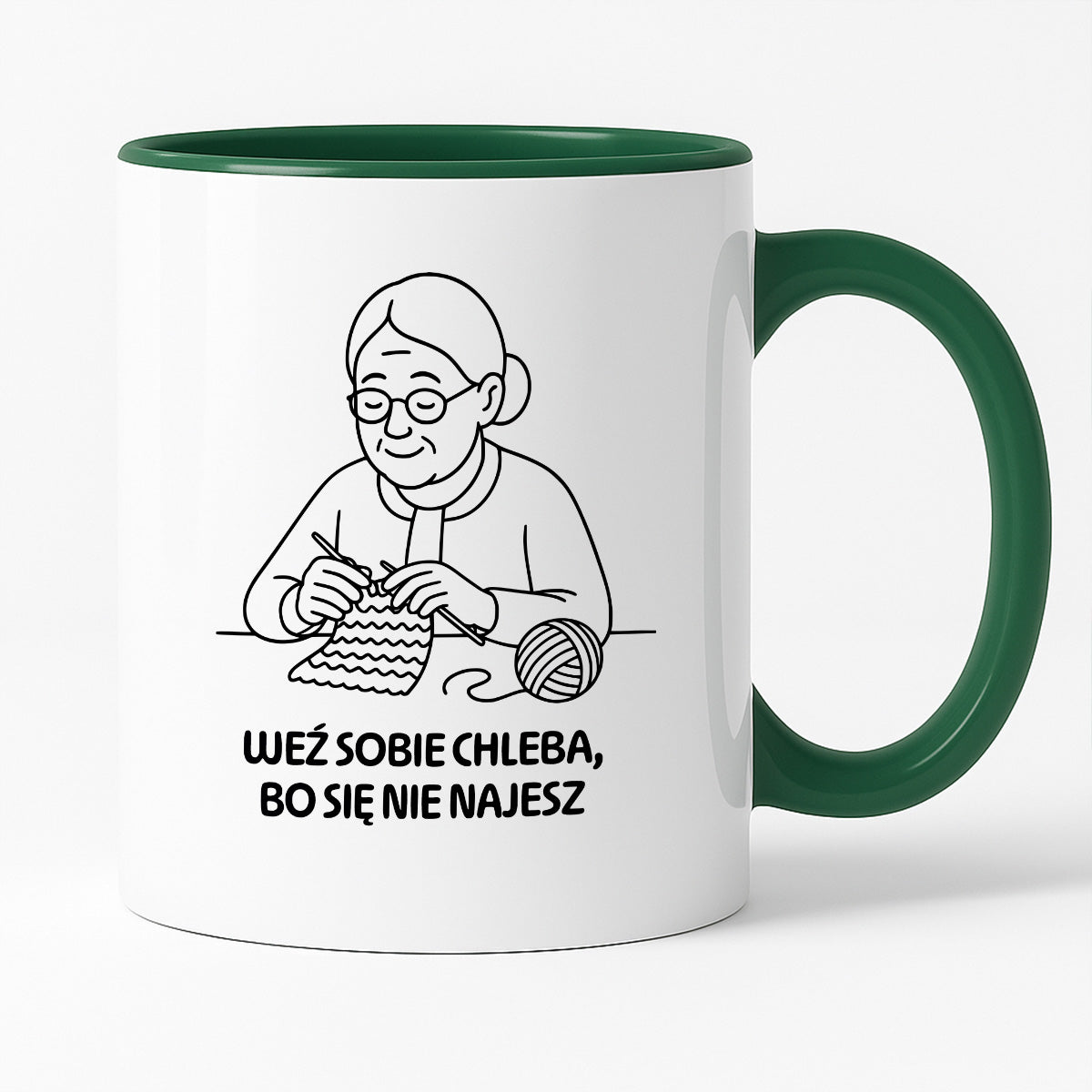 Kubek dla Babci / Dziadka - "Weź sobie chleba, bo się nie najesz"