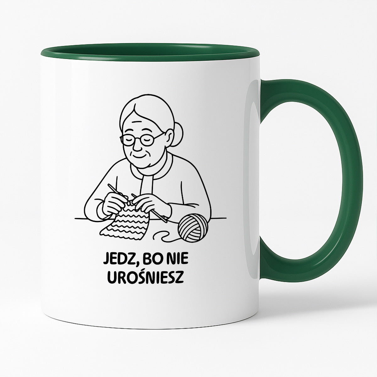 Kubek dla Babci / Dziadka - "Jedz, bo nie urośniesz"