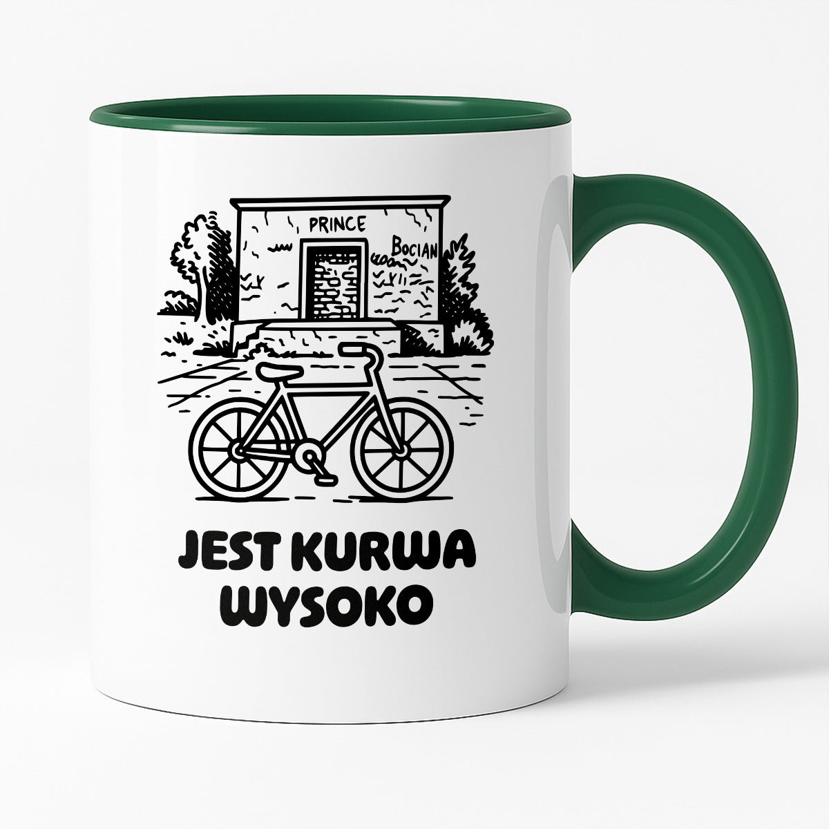 Kubek z nadrukiem - HITY POLSKIEGO INTERNETU - PAWEŁ JUMPER - "Jest kurwa wysoko"