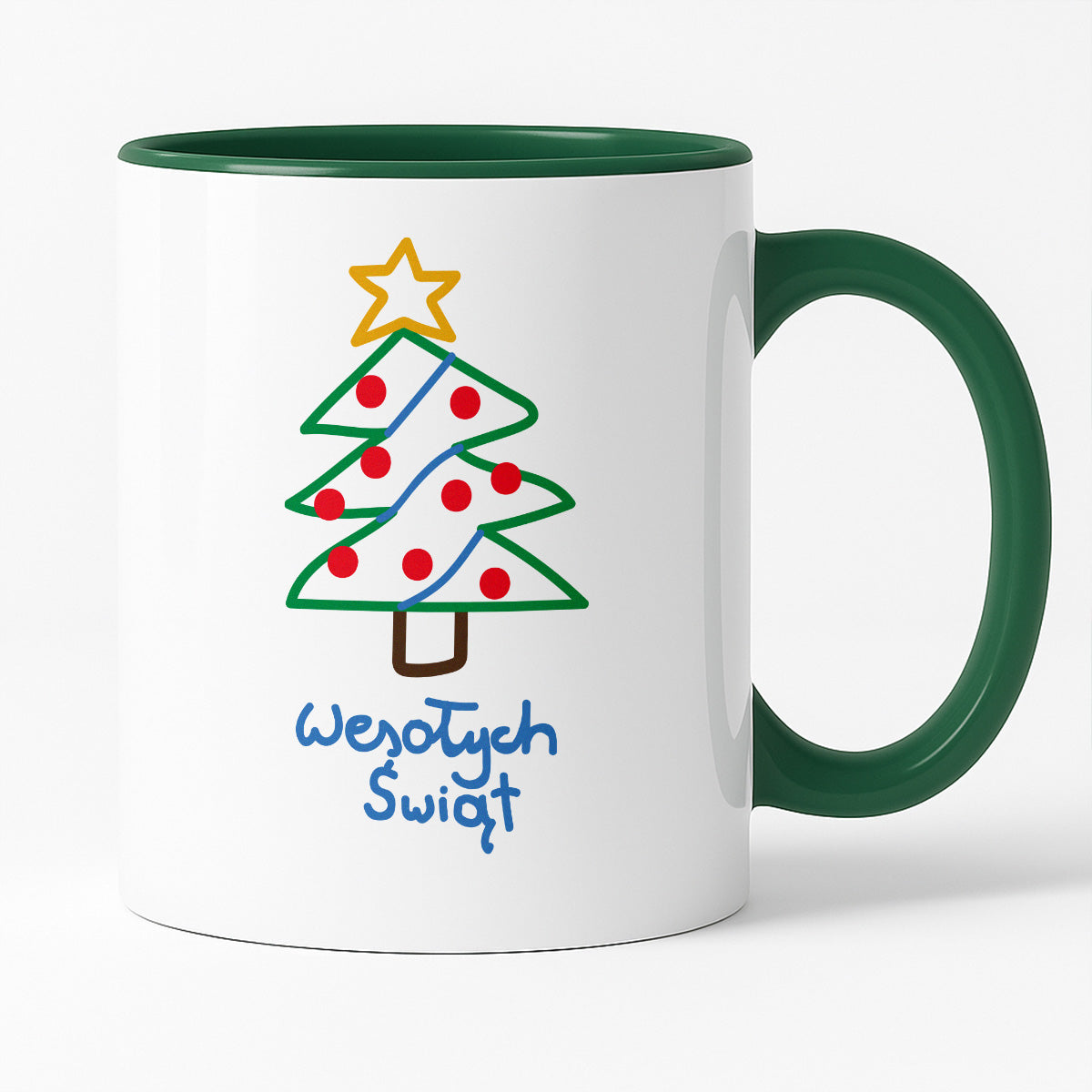 Kubek świąteczny śmieszny "Wesołych Świąt" PAINT
