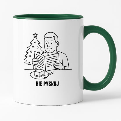 Kubek świąteczny z cytatem TATY - "Nie pyskuj"