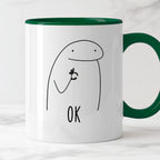 Kubek z nadrukiem "OK"