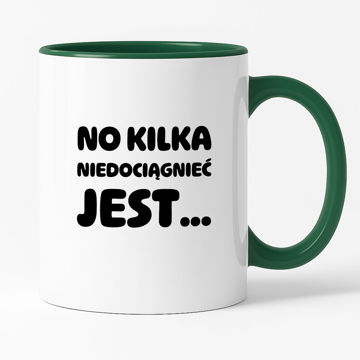 Kubek z nadrukiem - "No kilka niedociągnięć jest..."
