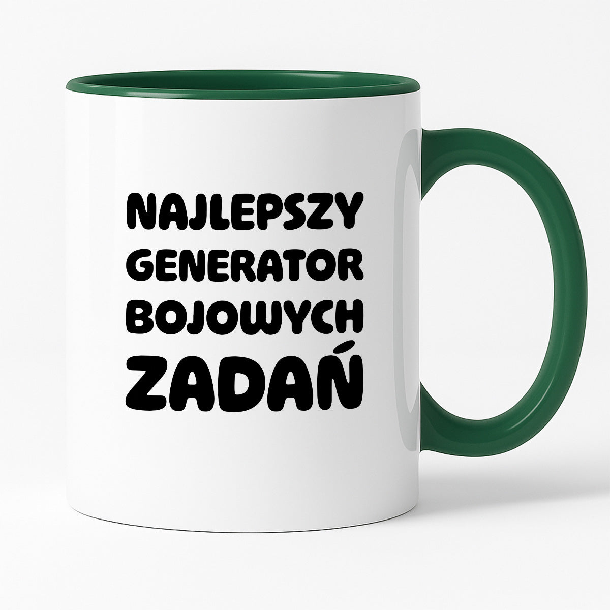 Kubek z nadrukiem - "Najlepszy generator bojowych zadań"