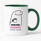 Kubek z nadrukiem - "Smacznej kawusi Stara Ruro" II