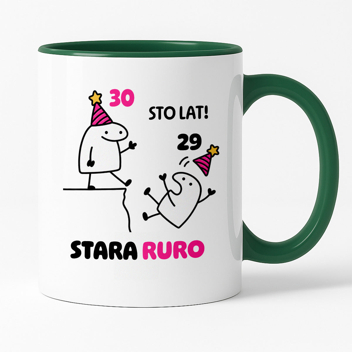 Kubek z nadrukiem "STO LAT! STARA RURO" [dowolny wiek]