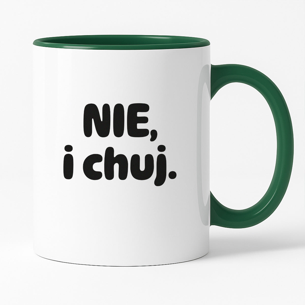 Kubek z nadrukiem - "NIE, i chuj."