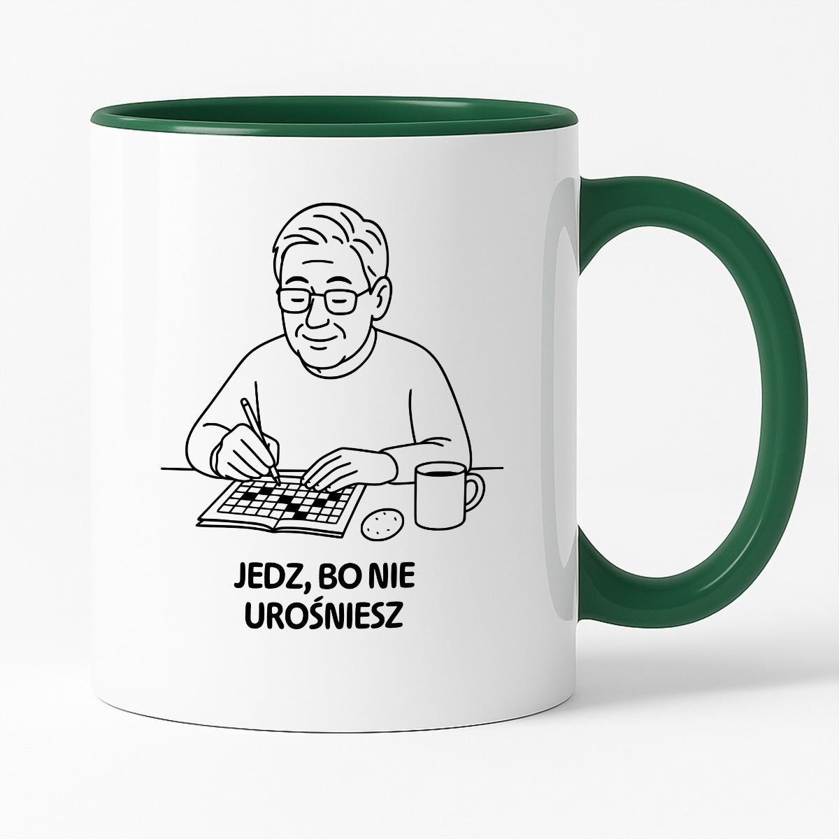 Kubek dla Babci / Dziadka - "Jedz, bo nie urośniesz"