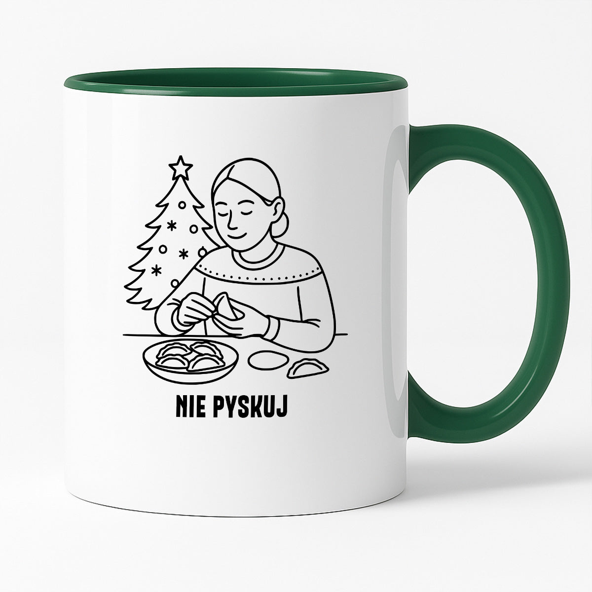 Kubek świąteczny z cytatem MAMY - "Nie pyskuj"