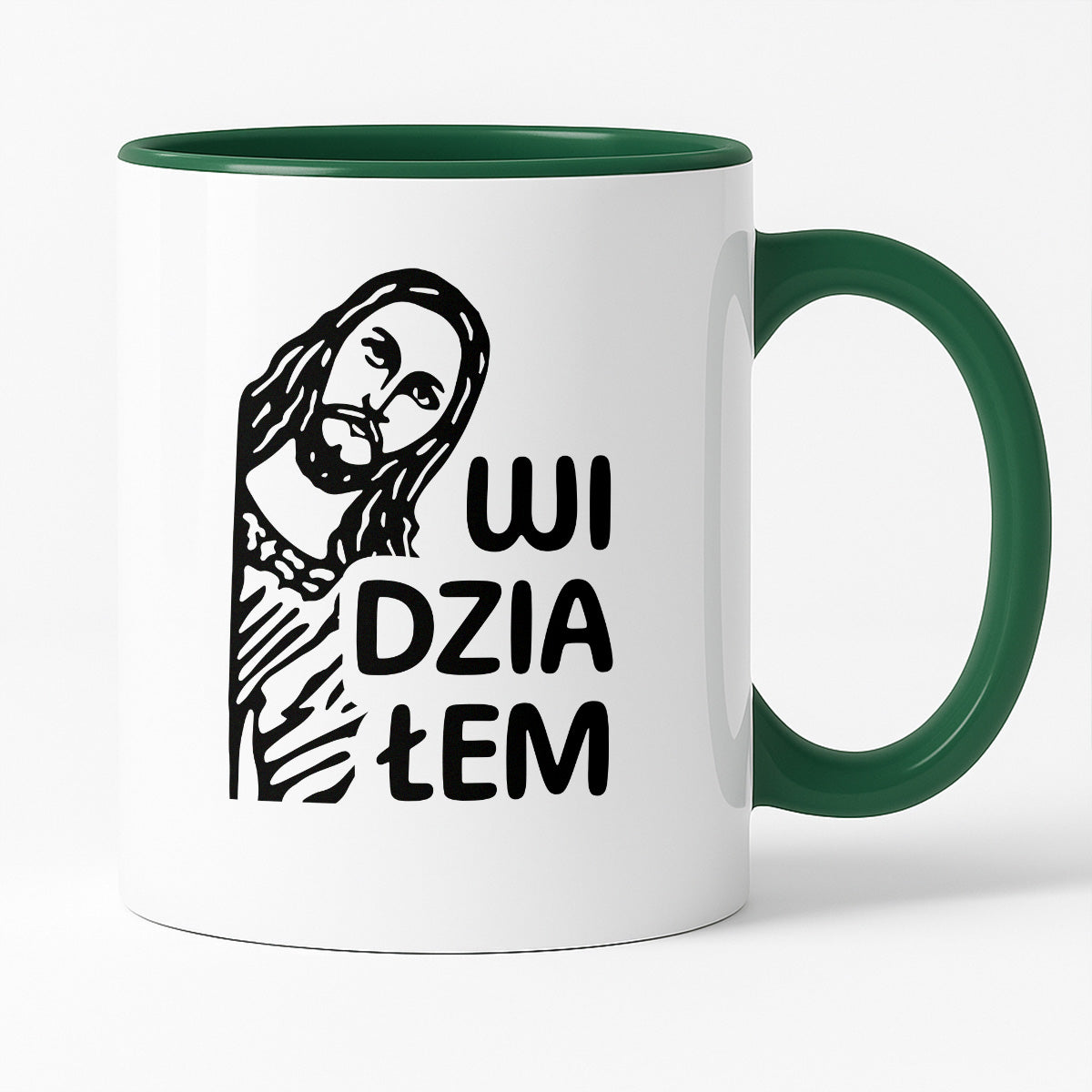 Kubek z nadrukiem "Widziałem - Jezus"