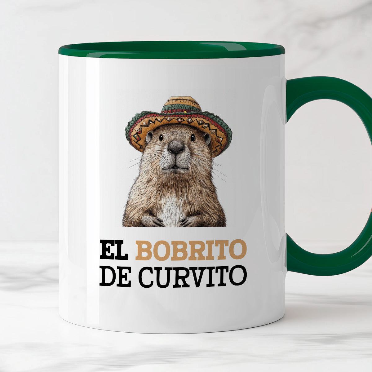 Kubek z nadrukiem "El bobrito de curvito"