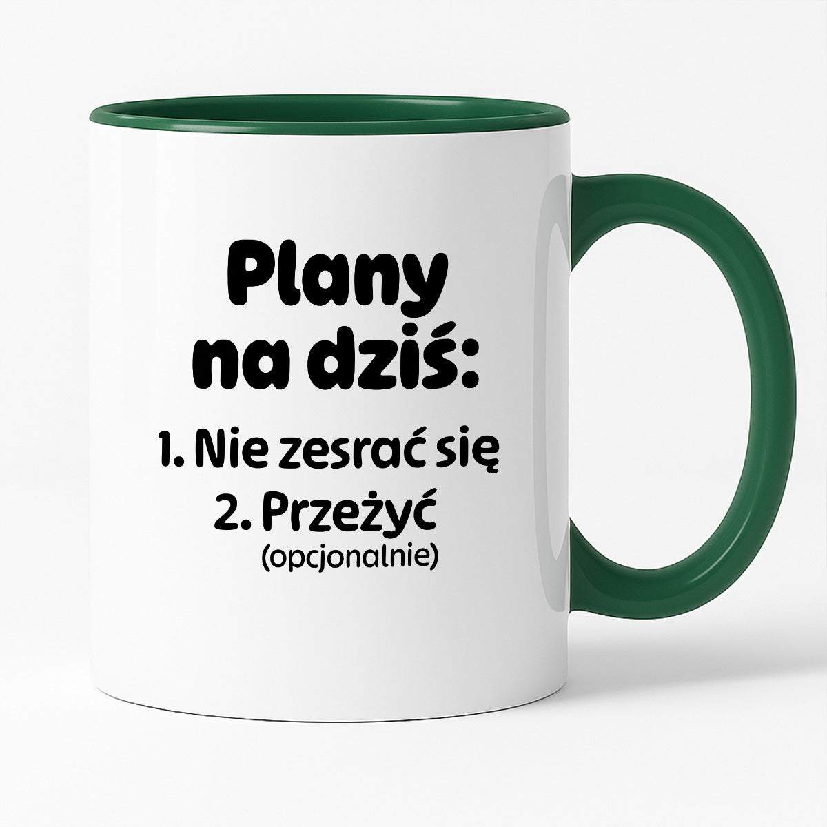 Kubek z nadrukiem - "Plany na dziś II"