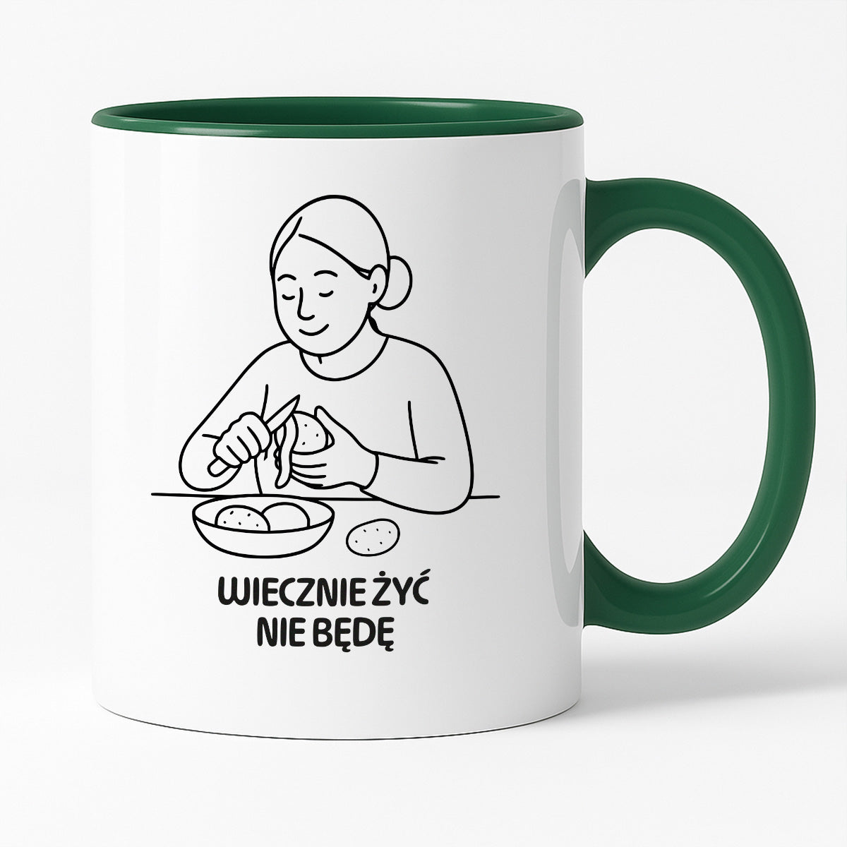 Kubek z nadrukiem "Wiecznie żyć nie będę" - Cytaty MAMY - DZIEŃ MAMY