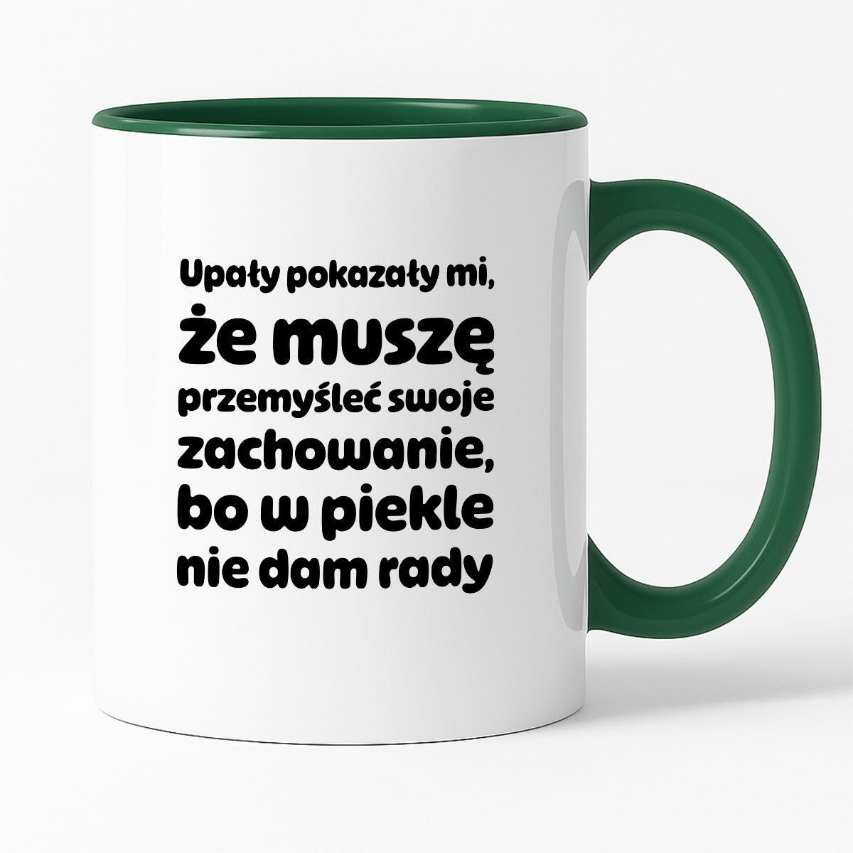 Kubek z nadrukiem - "Upały pokazały mi"