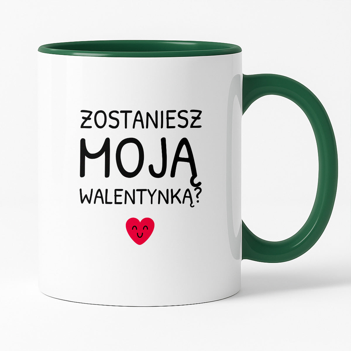 Kubek z nadrukiem - "Zostaniesz moja Walentynką?"