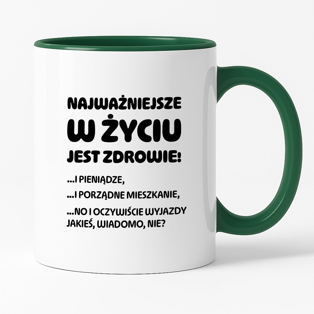 Kubek z nadrukiem - "Najważniejsze w życiu jest zdrowie!"