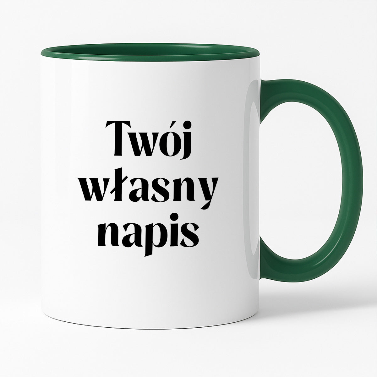 Kubek spersonalizowany z własnym napisem I