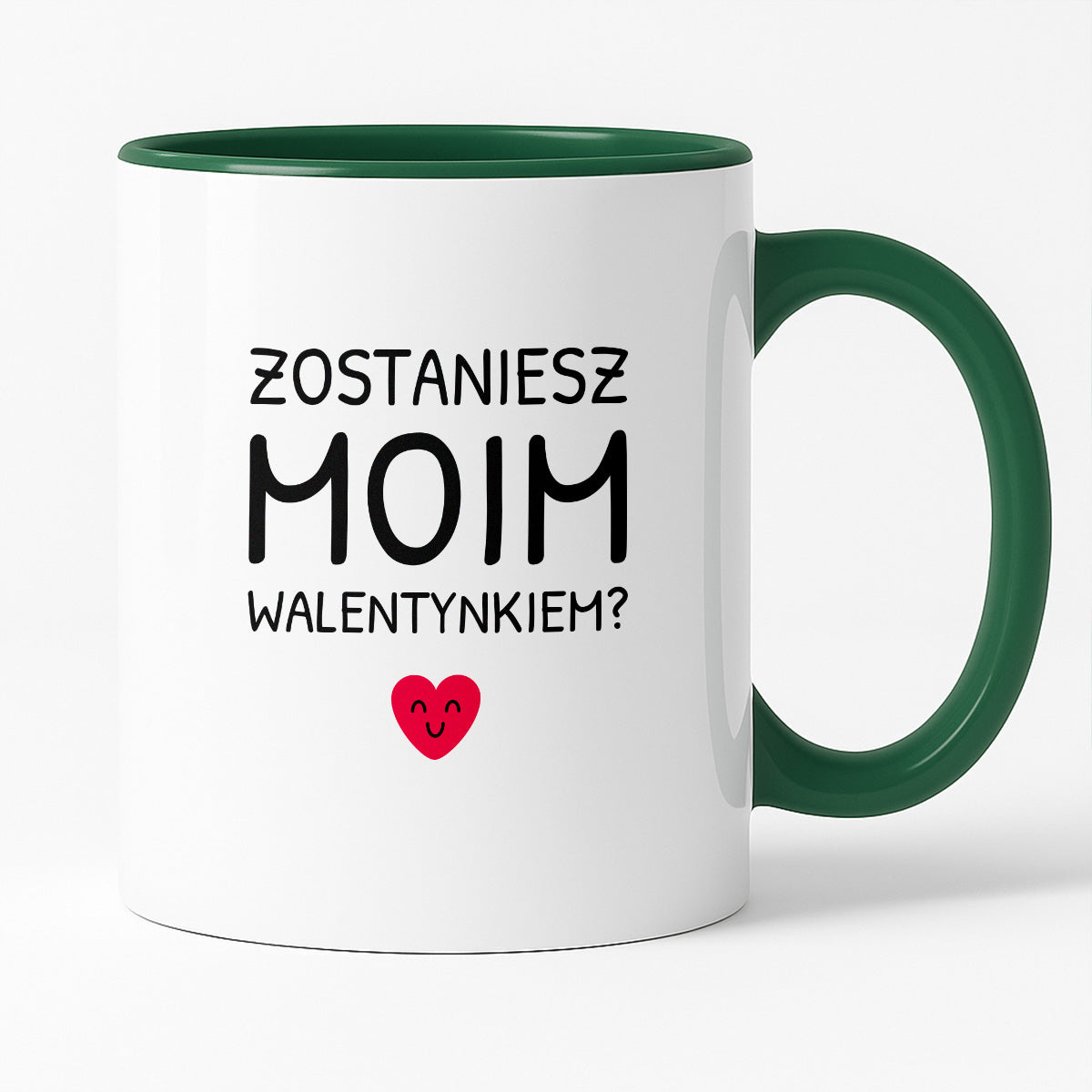 Kubek z nadrukiem - "Zostaniesz moim Walentynkiem?"