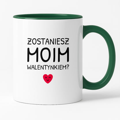 Kubek z nadrukiem - "Zostaniesz moim Walentynkiem?"